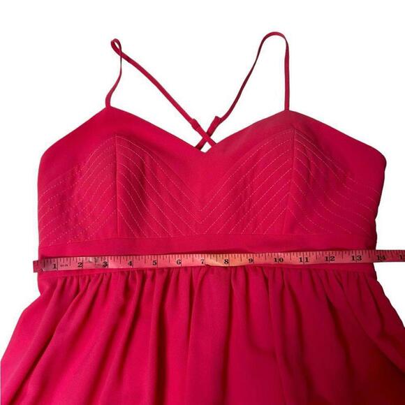 Badgley Mischka l Pink Cross Back Maxi Gown Size 2 - Picture 6 of 9